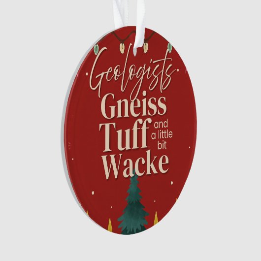 Grappige geoloog ornament (voorkant)