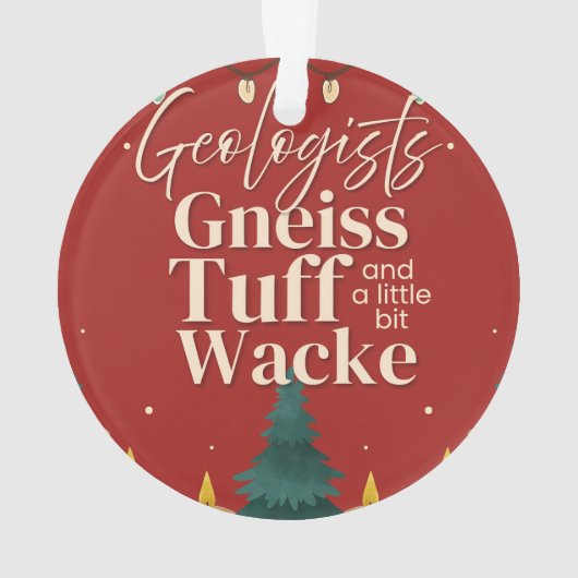 Grappige geoloog ornament (achterkant)