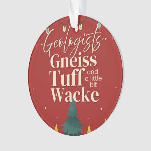 Grappige geoloog ornament (voorkant)
