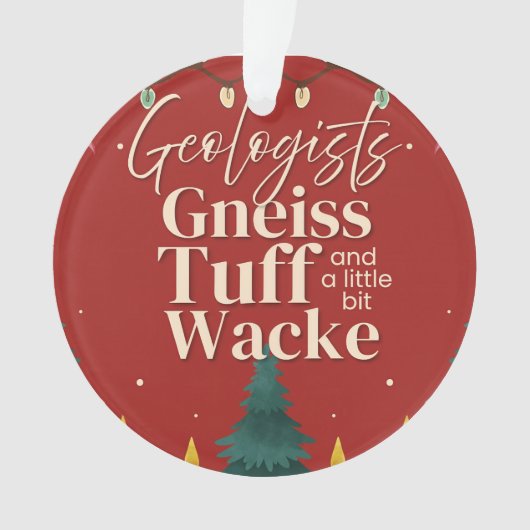 Grappige geoloog ornament (voorkant)