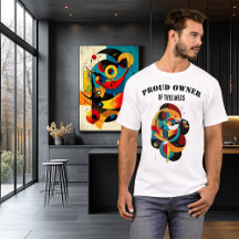 Grappige geometrische kunst, moderne abstracte kun