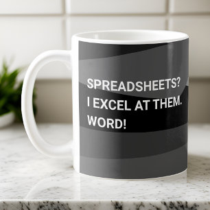 Grappige Geometrische Spreadsheet Koffie Mok