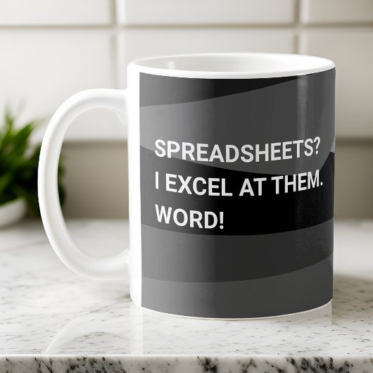 Grappige Geometrische Spreadsheet Koffie Mok