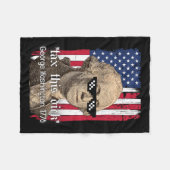 Grappige George Washington Belasting Dit D 4 juli  Fleece Deken (Voorkant (Horizontaal))