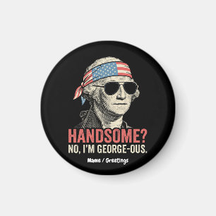 Grappige George Washington George-achtige Retro Pa Magneet