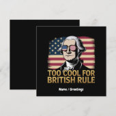 Grappige George Washington Te Koud voor Britse Reg Kaart (Voorkant / Achterkant)