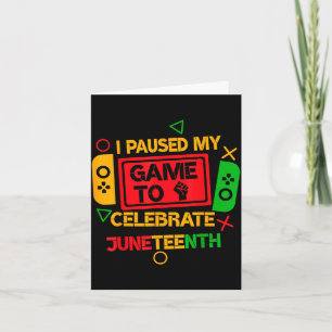 Grappige gepauzeerde game om Juneteenth gamers te Kaart