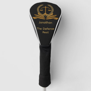 Grappige gepensioneerde advocaat golfheadcover