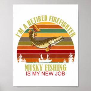 Grappige Gepensioneerde Brandweerman Nieuwe Baan M Poster