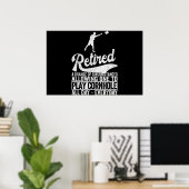 Grappige Gepensioneerde Definitie Pensioenplan Cor Poster (Thuiskantoor)