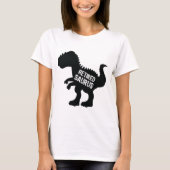Grappige gepensioneerde dinosaurus voor verjaardag t-shirt (Voorkant)