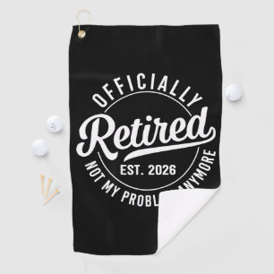 Grappige Gepensioneerde Golfer 2026 Geschat 2026 Golfhanddoek