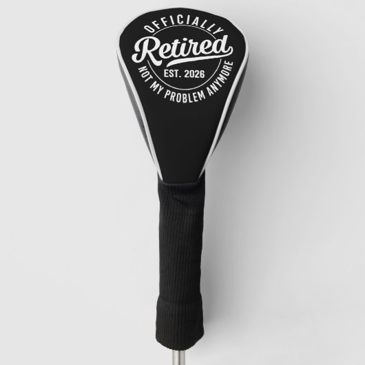 Grappige Gepensioneerde Golfer 2026 Geschat 2026 Golfheadcover (Voorkant)