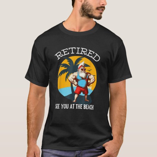 Grappige Gepensioneerde Kabouter Retro Spierbundel T-shirt (Voorkant)