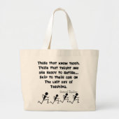 Grappige gepensioneerde leraar citaat grote tote bag (Voorkant)