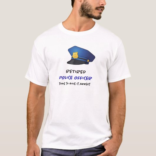 Grappige gepensioneerde politie t-shirt (Voorkant)