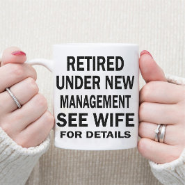 Grappige gepensioneerde vader verjaardag retro kof mok