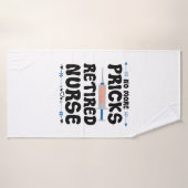 Grappige gepensioneerde verpleegkundige- Verpleegk Badhanddoek (Badhanddoek)