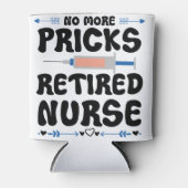 Grappige gepensioneerde verpleegkundige- Verpleegk Blikjeskoeler (Voorkant)