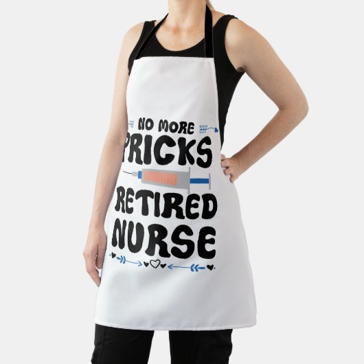 Grappige gepensioneerde verpleegkundige- Verpleegk Schort (Insitu)