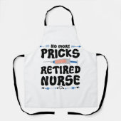 Grappige gepensioneerde verpleegkundige- Verpleegk Schort (Voorkant)