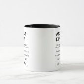 Grappige gepersonaliseerde assistent-regisseur def mok (Midden)