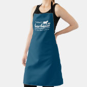 Grappige gepersonaliseerde barbecue chef schort (Insitu)