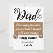 grappige gepersonaliseerde beste vader, gelukkige  feestdagenkaart (Voorkant)