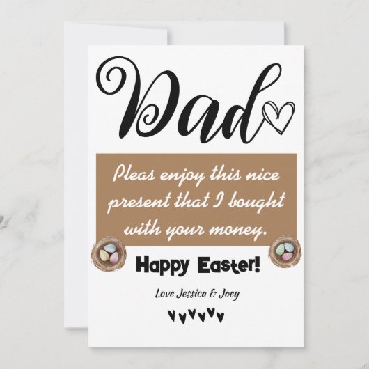 grappige gepersonaliseerde beste vader, gelukkige  feestdagenkaart (Voorkant)