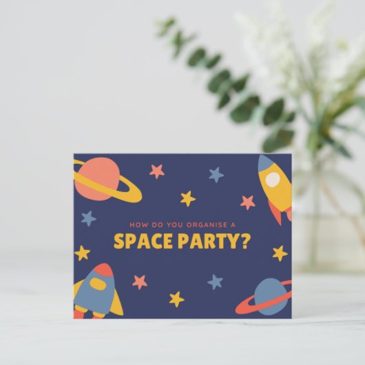 Grappige gepersonaliseerde - Blauwe geïllustreerde Briefkaart (Staand voorkant)