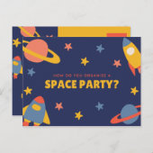 Grappige gepersonaliseerde - Blauwe geïllustreerde Briefkaart (Voorkant / Achterkant)