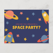 Grappige gepersonaliseerde - Blauwe geïllustreerde Briefkaart (Voorkant)