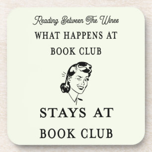 Grappige gepersonaliseerde boekenclub bier onderzetter