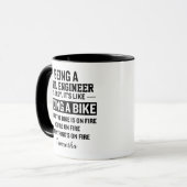 Grappige Gepersonaliseerde Bouwkundig Ingenieur Mok (Voorkant links)