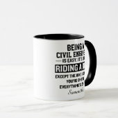 Grappige Gepersonaliseerde Bouwkundig Ingenieur Mok (Voorkant rechts)
