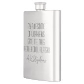 Grappige Gepersonaliseerde Collega Cool Modern Flacon (Links)