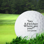 Grappige Gepersonaliseerde Comic Lost Golf Ball me Golfballen