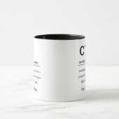 Grappige gepersonaliseerde CTO-definitie Mok (Midden)