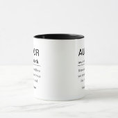Grappige gepersonaliseerde definitie van auditor mok (Midden)