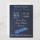 Grappige gepersonaliseerde divorceparty kaart (Achterkant)
