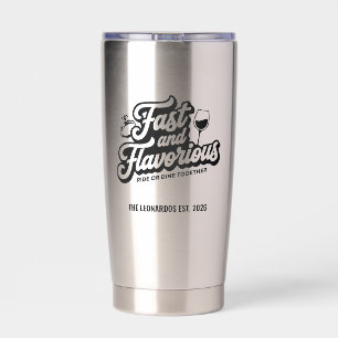 Grappige gepersonaliseerde douane tumbler geïsoleerde drinkbeker