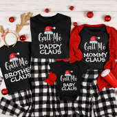 Grappige Gepersonaliseerde Familie Claus Kerstmis  T-shirt