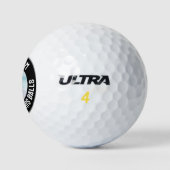 Grappige gepersonaliseerde foto en naam verloren golfballen (Logo)
