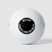 Grappige gepersonaliseerde foto en naam verloren golfballen (Voorkant)