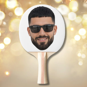 Grappige gepersonaliseerde gezichts foto tafeltennisbatje