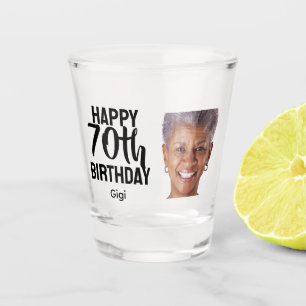 Grappige gepersonaliseerde gezichts foto vrouwen 7 shot glas