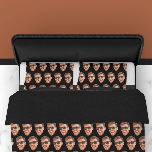 Grappige gepersonaliseerde gezichtsfoto kussensloop