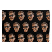 Grappige gepersonaliseerde gezichtsfoto kussensloop (Achterkant)