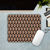 Grappige gepersonaliseerde gezichtsfoto muismat