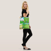 Grappige gepersonaliseerde golf thema. tote bag (Op model)